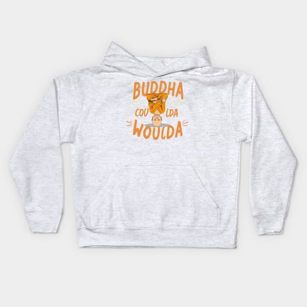 Buddhist Monk Yoga: Zen Mind, Playful Spirit Kids Hoodie by ArtMichalS